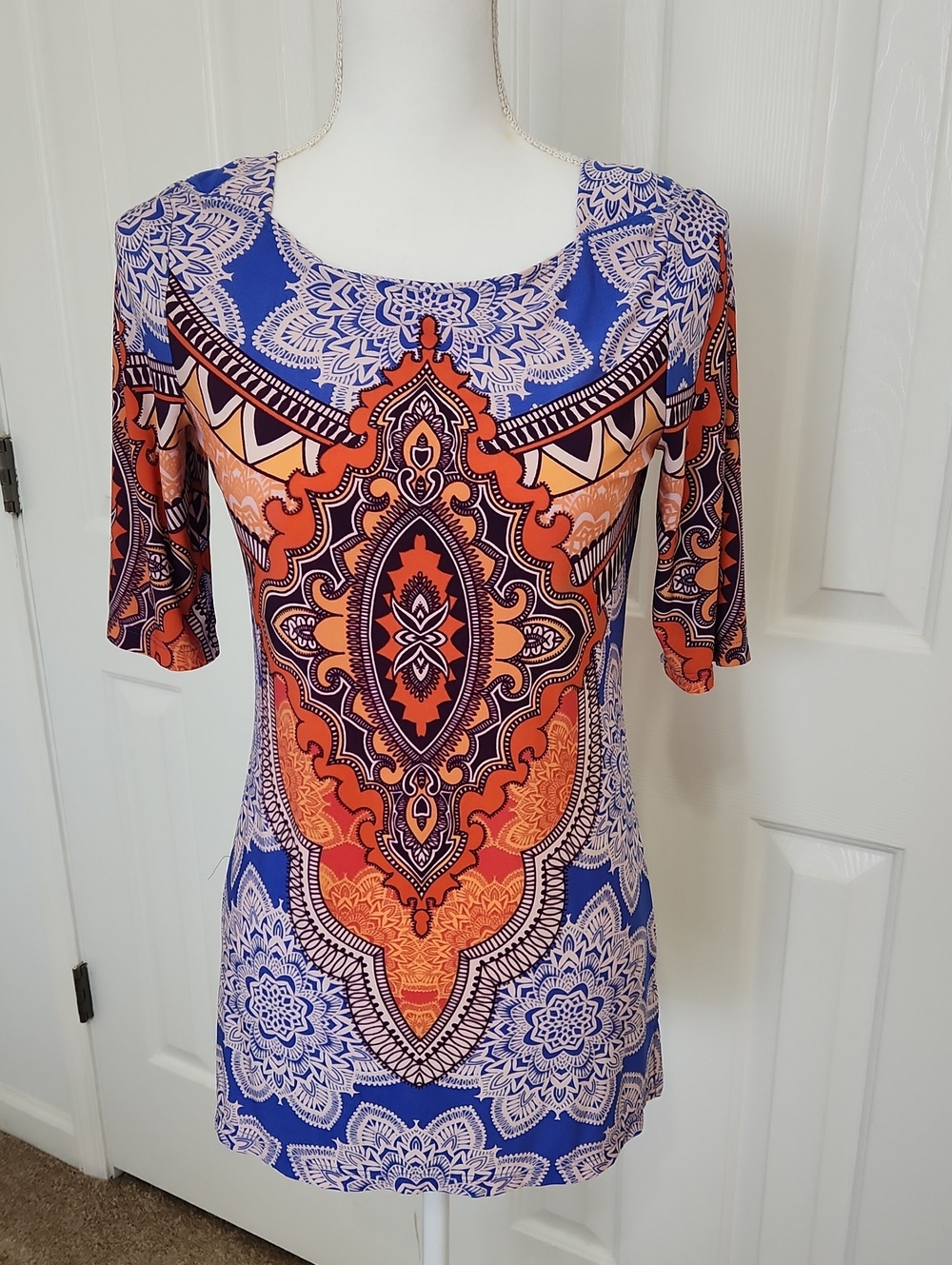 Simonton Says By George Simonton Geometric Abstract Tunic XXS
